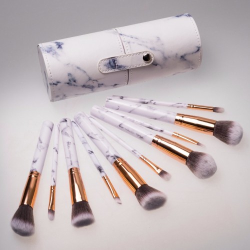 10PCS Professional Marble Makeup Brush Set Cosmetic Brush