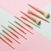 12PCS Rose Gold Cosmetic Brush Set Makeup Brush with Rose Gold Jar