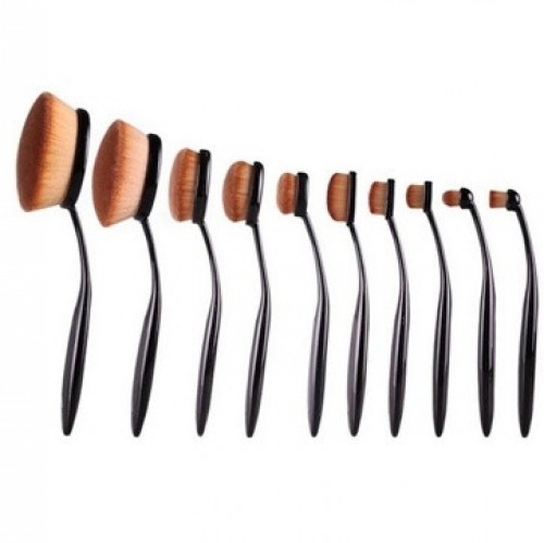 Tooth Brush 10PCS Cosmetic Brush Set Makeup Brushes