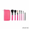 Cosmetic Makeup Brush Set Travel Brush with Synthetic Hair and Wood Handle.