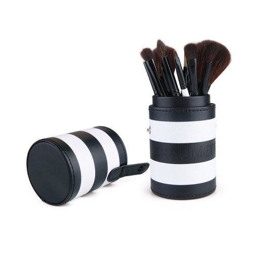 Hot Sale 12PCS Cosmetic Brush Makeup Brush Set with Natural Hair in Stock