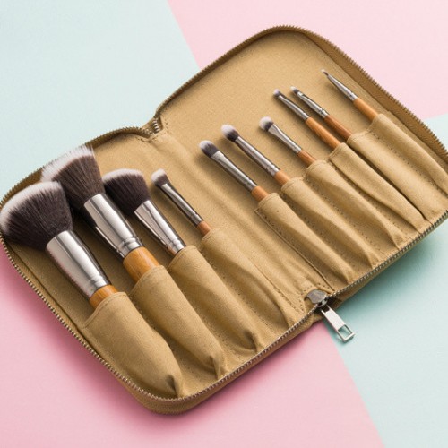 10PCS Professional Brush Set Makeup Brush with Zipper Bag