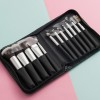 12PCS Travel Brush Set Makeup Brush with Zipper Bag