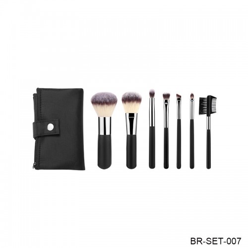 Cosmetic Brush Kit Face Brush Eyeshadow Brush Lip Brush Travel Brush with Portable Porch