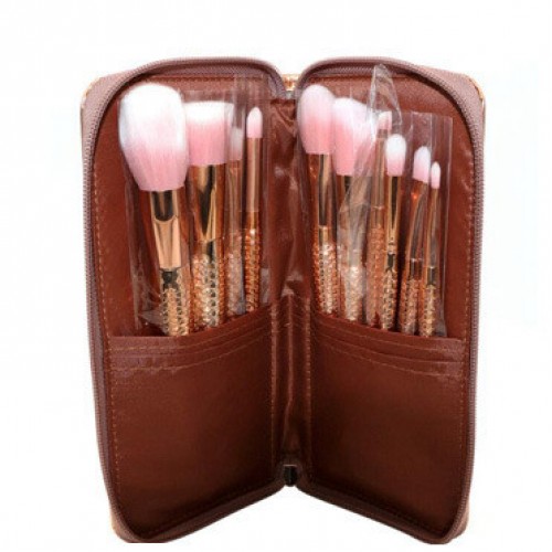 10PCS Makeup Brush Set Mermaid Fish Cosmetic Makeup Brush