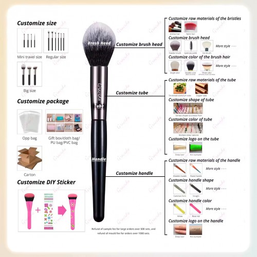 Luxury high quality brush set makeup