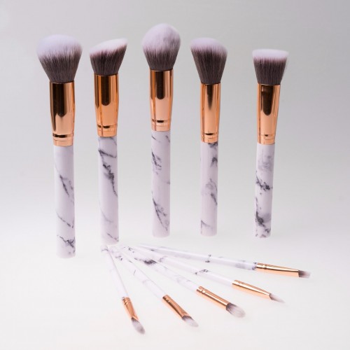 10PCS Professional Marble Makeup Brush Set Cosmetic Brush