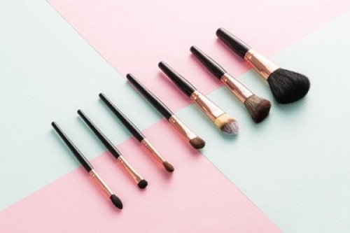 7PCS Rose Gold Makeup Brush Set