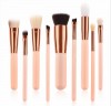 10PCS Kabuki Makeup Brush Set with Soft Synthetic Hair Custom Logo Makeup Brush