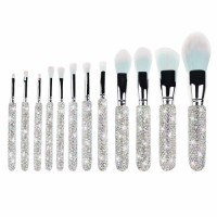 Diamond bling makeup brush set high quality